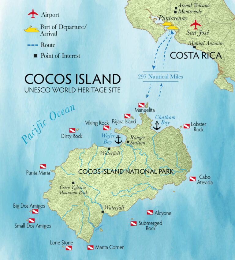 Mapa Cocos Island - Jordi Atienza